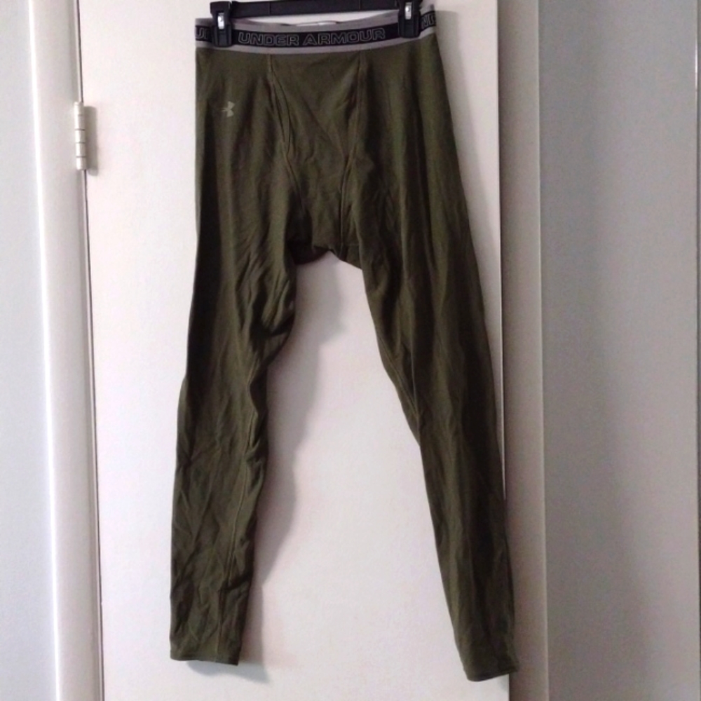Men's Under Armour Tactical ColdGear Compression Tights XL Olive Green